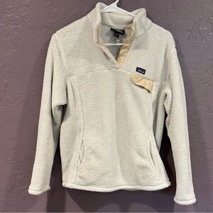 Patagonia Cream Colored Snap-T Pullover -XXL